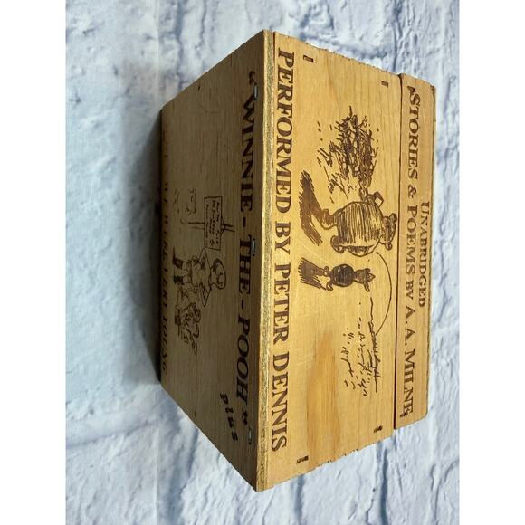Winnie the Pooh Stories & Poems Cassette tape Collection in Cedar Box Wooden Box - Picture 5 of 15